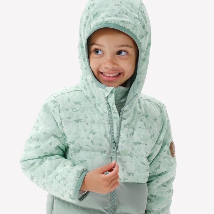 Actual product image Quechua Winter jacket toddlers size 92-116 hiking - NH500 green (122)