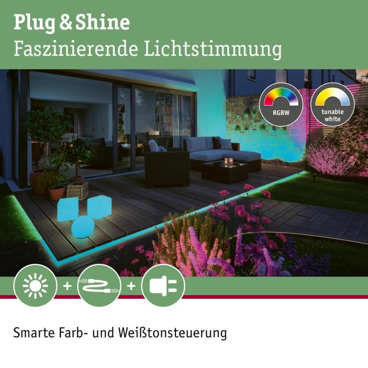 Produktbild Paulmann Outdoor Plug & Shine Stripe Neon (RGBW, 200 cm, Outdoor)