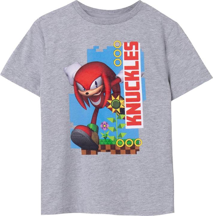 Sonic The Hedgehog ChildrensKids Knuckles Kurzarm TShirt