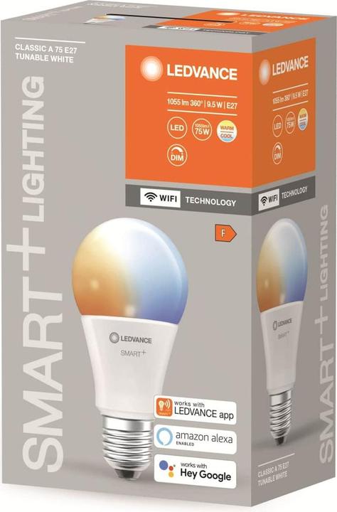 Produktbild Ledvance Smart+ Wifi Classic (E27, 9.50 W, 1055 lm, 1 x, F)
