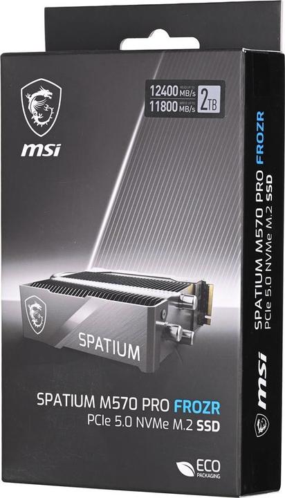 Actual product image MSI SPATIUM M570 PRO FROZR (2000 GB, M.2 2280)
