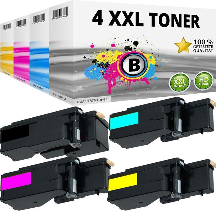 Produktbild Druckfuxx 4x XL TONER für DELL E525 E525W H3M8P WN8M9 MWR7R VR3NV KARTUSCHE SET