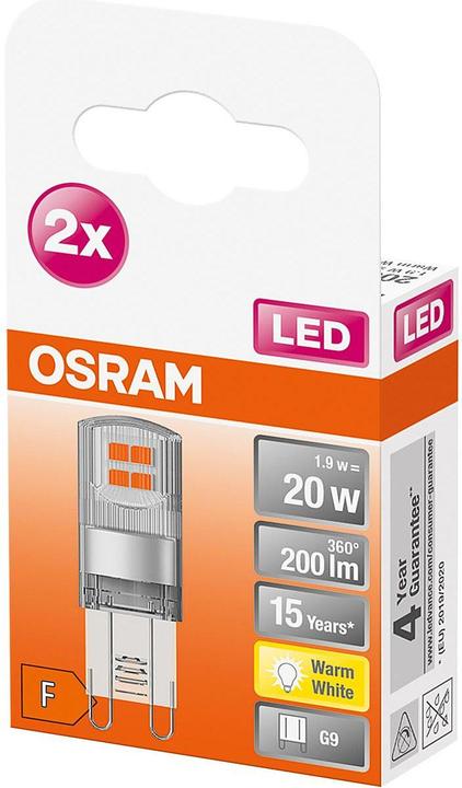 Actual product image Osram Led Pin (G9, 1.90 W, 200 lm, 2 x, F)