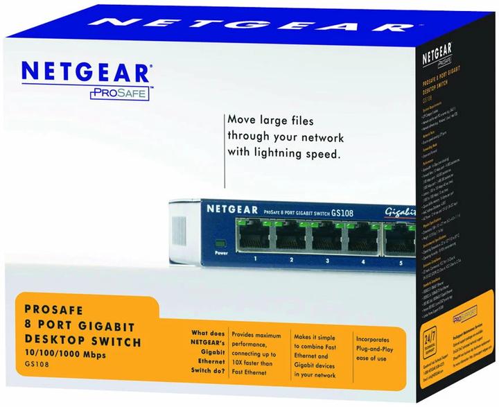 Immagine prodotto Netgear Gs108ge (8 Porti)