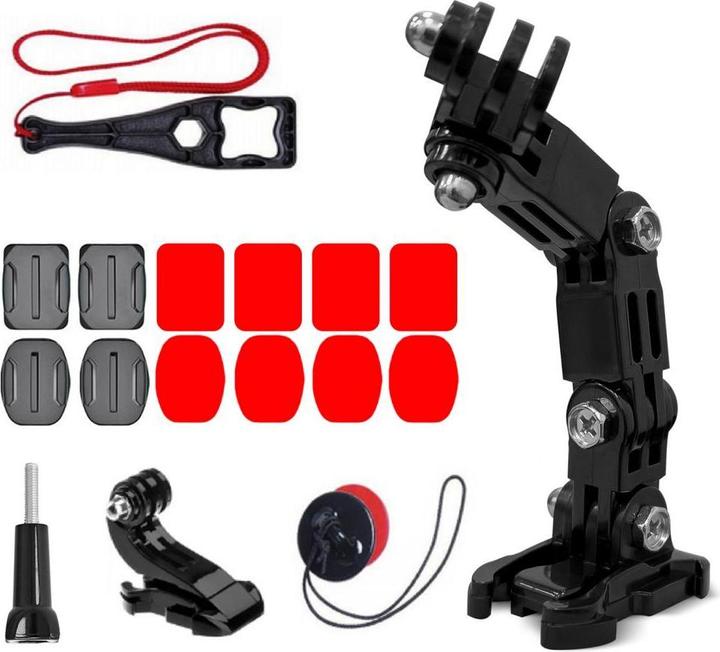 Productafbeelding Hurtel Accessoires voor helmbevestiging (GoPro Hero 5, GoPro Hero 8, GoPro Hero 4, GoPro Hero 10, GoPro Hero 11, GoPro Hero 9, GoPro Hero 12, GoPro Hero 7, GoPro Hero 13, Osmo Actie 3, Osmo Actie 4, Insta360 One R)