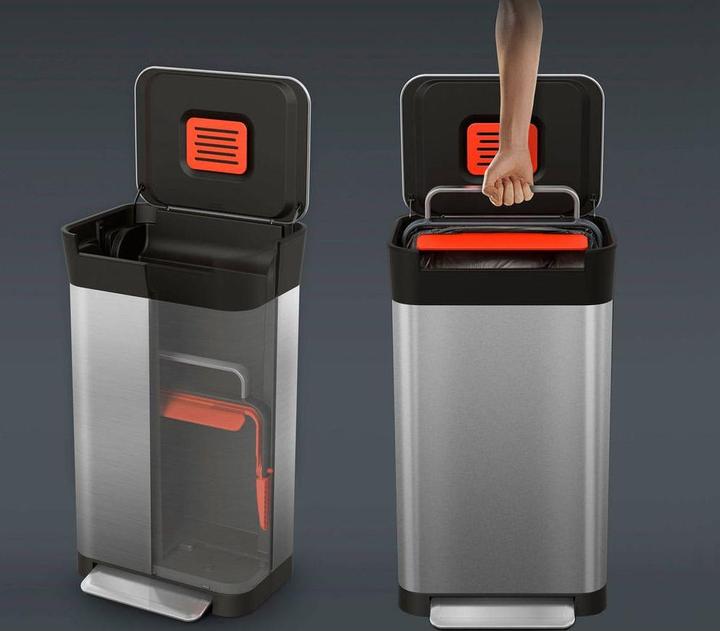 Actual product image Joseph Joseph Titan Recycling Station Stone, plastic/stainless steel, 39x33x6 (30 l)