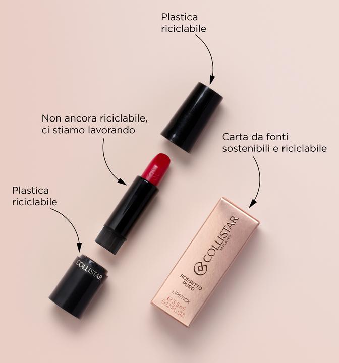 Actual product image Collistar Rossetto Puro Lipstick No 112 (112 Iris Fiorentino)