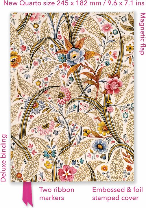 Actual product image William Kilburn: Marble End Paper (Foiled Quarto Journal) (180 x 245 mm, Lined, Hardcover)