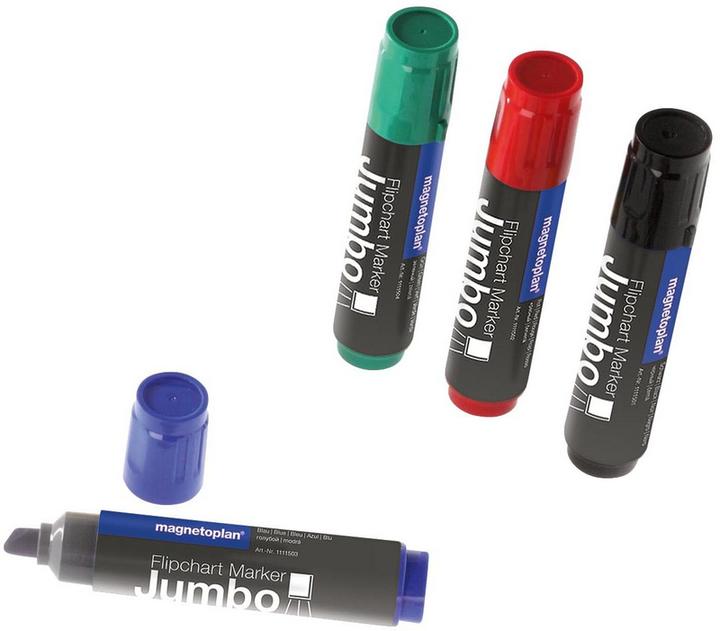Actual product image Magnetoplan JUMBO - Flipchart Marker (Assorted, 10 mm, 4 x)