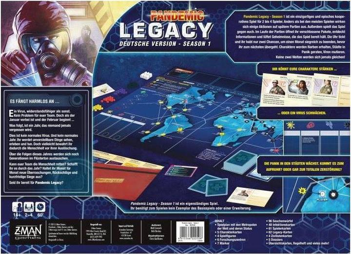 Actual product image Asmodée Pandemic Legacy (German)