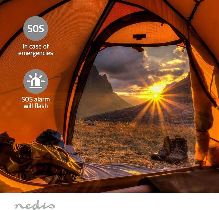 Actual product image Nedis Emergency radio | Portable version | DAB+ / FM | Battery-powered / Hand crank / Solar power (DAB+, FM)