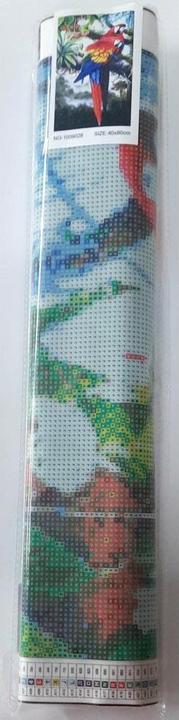 Produktbild Norimpex Diamant Malerei Bunte Papageien 80x40cm
