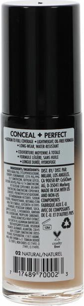 Actual product image Milani Conceal+ Perfect (02 Natural)