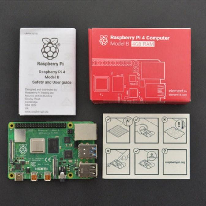 Actual product image Raspberry Pi 4 4GB Model B