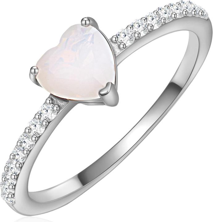 Actual product image Glanzstücke München Ladies Sterling Silver Moonstone (synth.) silver - 29968 (48, 925 Silver)