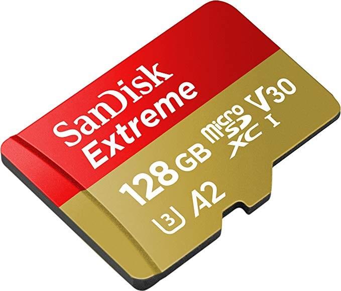 Productafbeelding SanDisk Extreme microSD A2 (128 GB, microSDXC, U3, UHS-I)