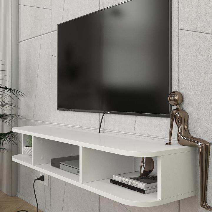 Produktbild En.Casa TV-Lowboard hängend Oundsvas 120x30x19 cm Weiss