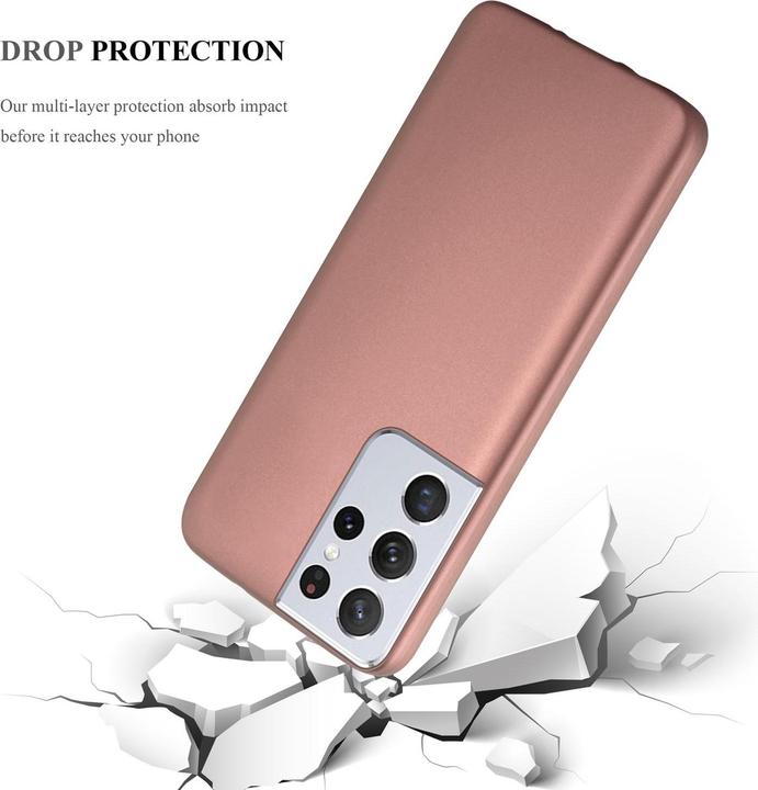 Image du produit Cadorabo Couverture métallique mate TPU (Samsung Galaxy S21 Ultra)