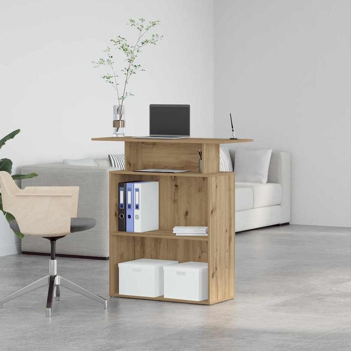 Produktbild VidaXL Empfangstheke Artisan-Eiche 100x40x104 cm Holzwerkstoff Empfangstresen