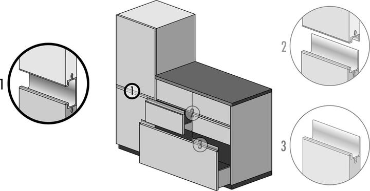 Produktbild Werkstarck Griffleistenprofile mit Profilhöhe 51 mm