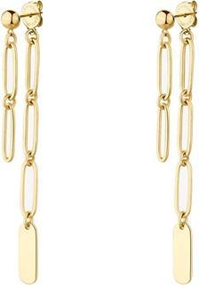Brosway - Long gold-plated earrings 2 in 1 Essential BNL100