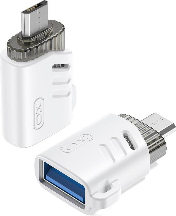 Produktbild xO Adapter NB256C OTG USB - microUSB weiss (USB, Micro USB)