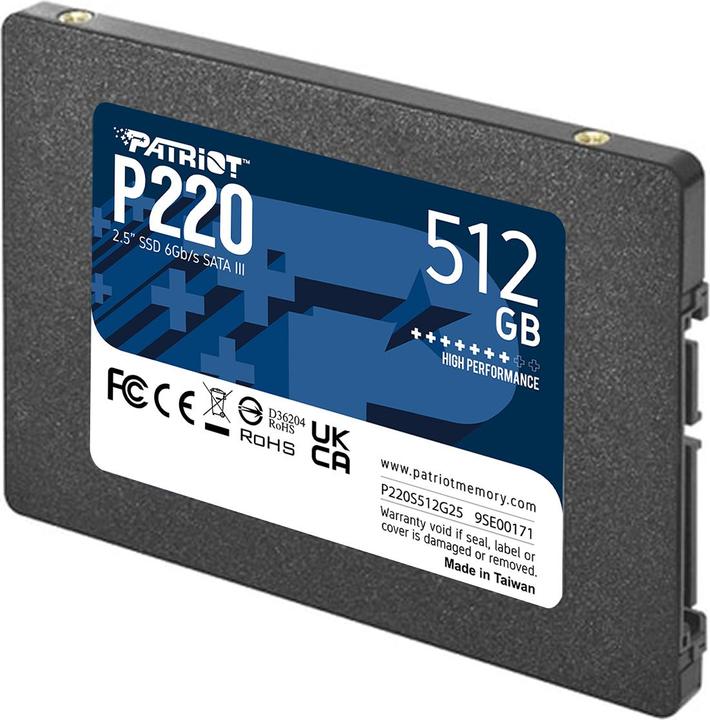 Produktbild Patriot P220 (512 GB, 2.5")