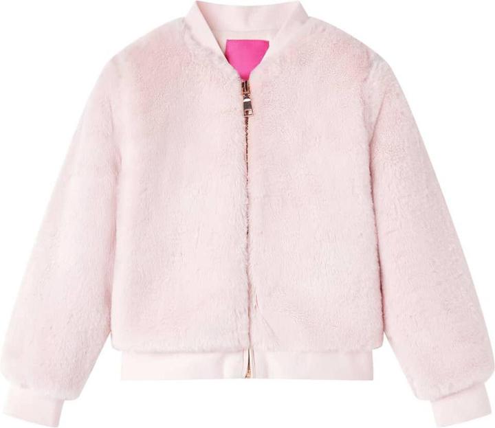 Image du produit VidaXL Veste pour enfants en fausse fourrure Rose tendre 116,Matériau : fausse fourrure (100 (116)