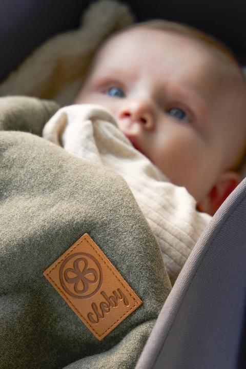 Actual product image Cloby Teddy Blanket Forest Green (95 x 75 cm)
