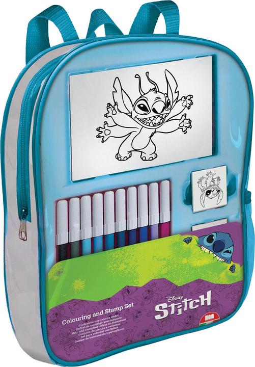 Immagine prodotto Multiprint Timbro da viaggio e valigetta da colorare di Stitch
