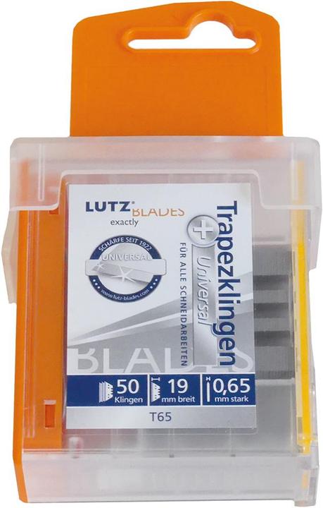 Image du produit Magni Lame trapézoïdale Lutz TGL65-SZ (50 pièces, longueur 61 mm, épaisseur 0,65 mm, qualité standard (Cutters)