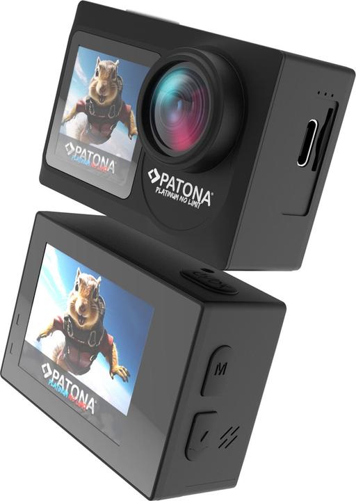 Produktbild Patona BIG SET Action Cam Life SL4 5K 120fps 64mp EIS 120° 6G Akkus+Dualladegerät+64GB Karte+Zubehör (WLAN)