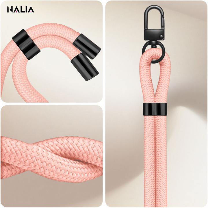 Image du produit Nalia HoldMe Lanyard Handykette - Universal Trageband für Smartphones - Verstellbar, Soft & Elastisch