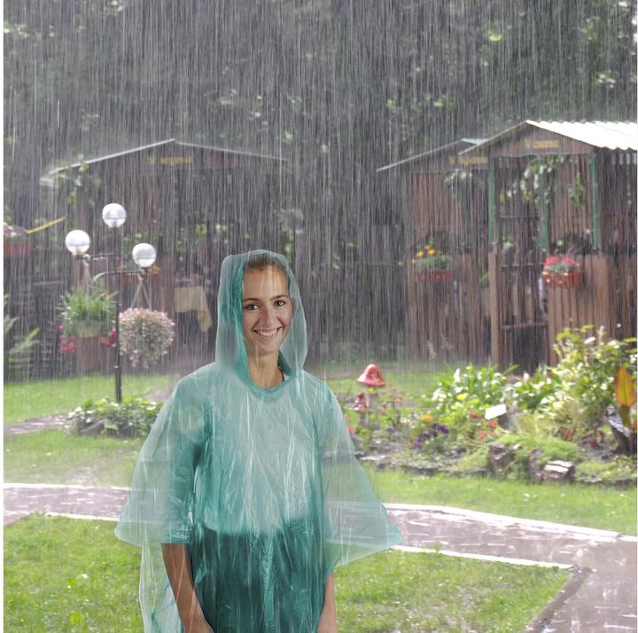 Actual product image Relaxdays 20x rain poncho (One size)