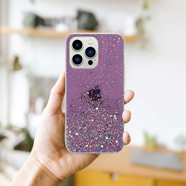 Image du produit Cadorabo Couverture TPU paillettes scintillantes (Apple iPhone 13 Pro)