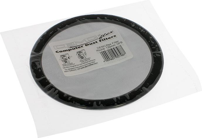 Actual product image DEMCiflex Round Dust Filter 120mm - black/black