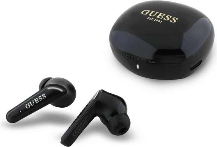 Produktbild Guess Headphones TWS Flat Classic Logo Electroplated black (4 h, Kabellos)