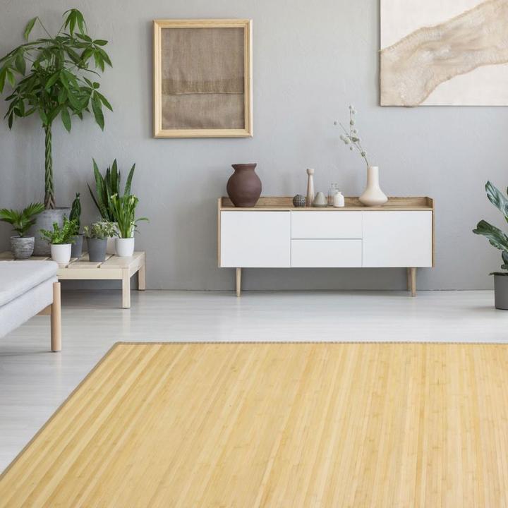 Produktbild Greendeco Bambusmatte Bambusteppich Teppich Bambus 80 x 240 natur (80 x 240 cm)
