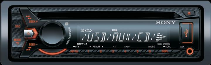 Produktbild Sony CDX-G1001U (Amber)