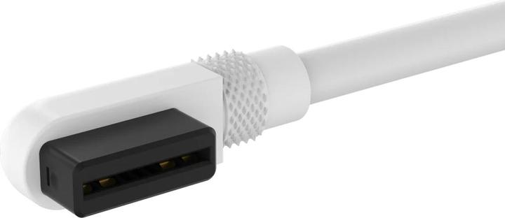 Actual product image Corsair iCUE LINK Cable 600mm with Straight/Slim 90° connectors, White
