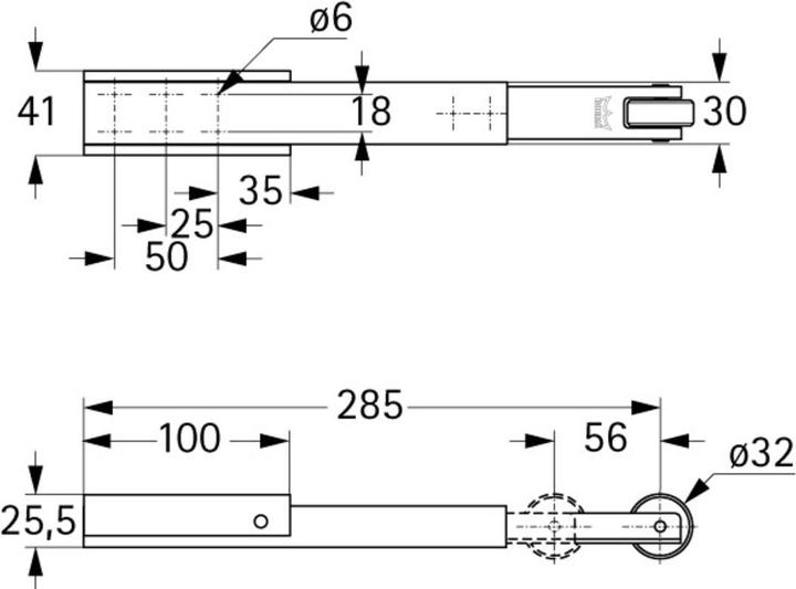 Actual product image Dormakaba MK 397 driver flap (Room door, Entrance door, Wooden door, French window, Indoor)