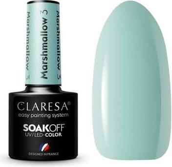 Immagine prodotto Claresa Smalto per unghie UV Marshmallow 5ml - Confezione da 3 (Verde, Smalto)