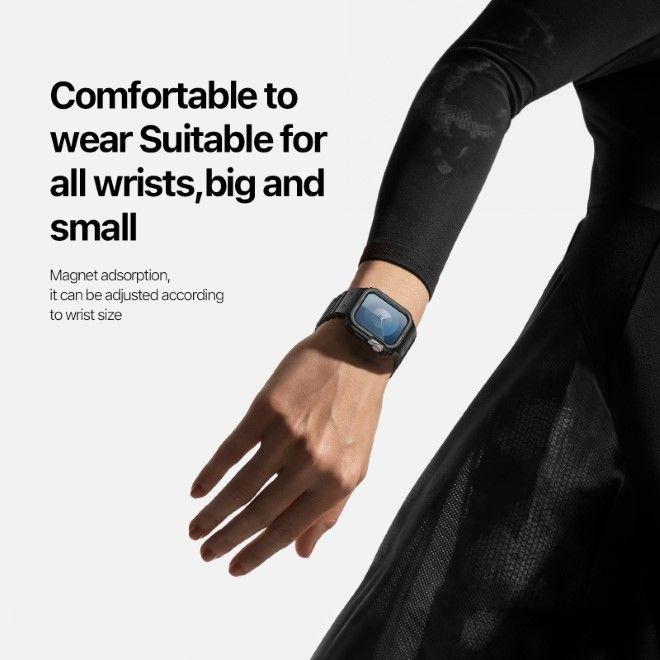 Actual product image Dux Ducis OA Strap Apple Watch 38mm/40mm/41mm - Black (38 mm, 40 mm, 41 mm, Silicone (liquid))