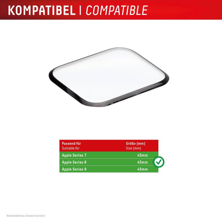 Produktbild Displex Full Cover Schutzfolie, Full Cover Watch Glass, Doppelpack