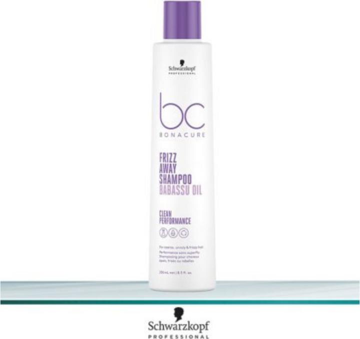 Image du produit Schwarzkopf Professional BC Bonacure Shampooing pour éliminer les frisottis (250 ml, Shampoing liquide)