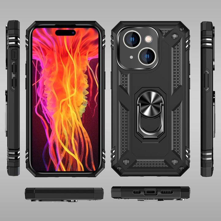 Immagine prodotto Nalia Coperchio ad anello antiurto in stile militare (Apple iPhone 15 Plus)