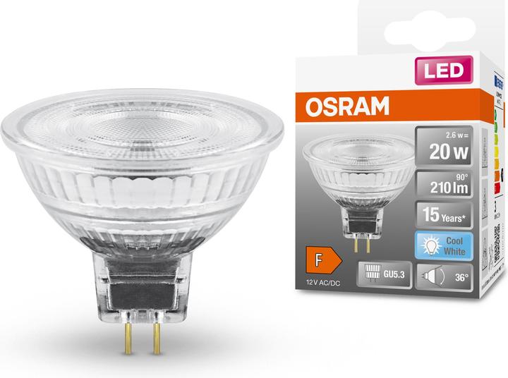 Produktbild Osram Led Star Mr16 (GU5.3, 2.60 W, 210 lm, 1 x, F)