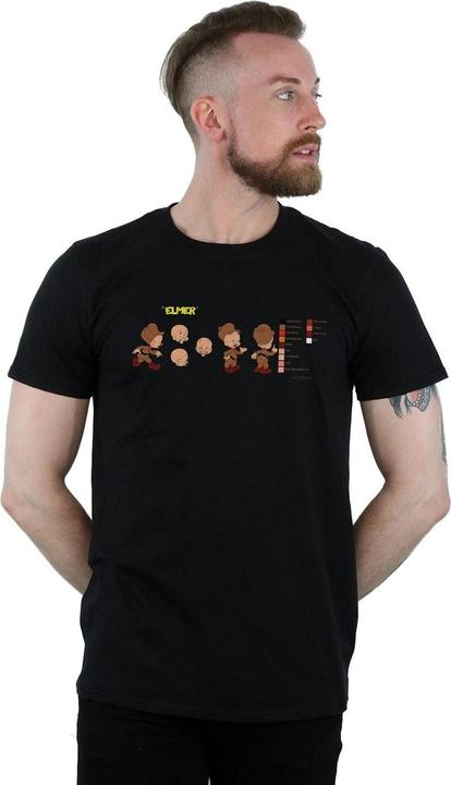 Immagine prodotto Looney Tunes Elmer Fudd Colour Code Maglietta Uomo (4XL)