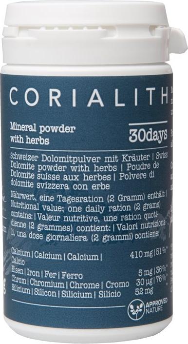 Produktbild Corialith Schweizer Dolomitpulver mit Kräuter (1 Stück, Pulver, 250 g)