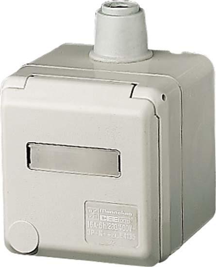 Produktbild Mennekes MEN 4973 Schuko-Steckdose Cepex 16A 230V Beschriftungsf gr